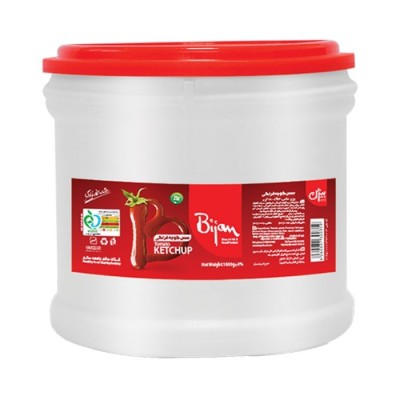 Bijan Tomato Ketchup - Each 1.8 Kg Pail